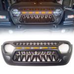 Jeep Wrangler TOP FIRE Grill With LED Matt Black