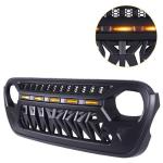 Jeep Wrangler TOP FIRE Grill With LED Matt Black