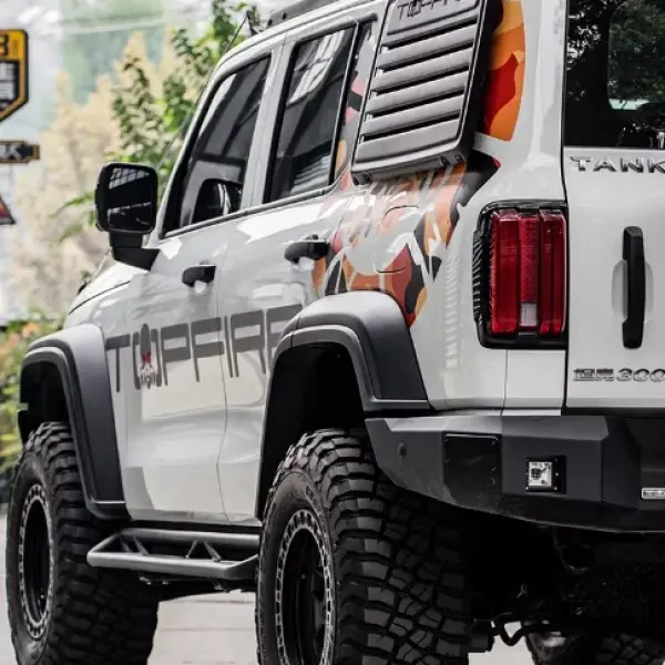 Jeep Wrangler Top Fire Rear Window Guard Armor Extension