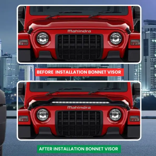 Mahindra Thar LED Bonnet Visor