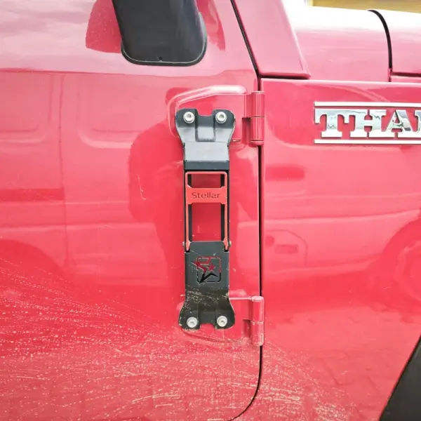 Mahindra Thar Roxx Door Hinge Step Combined Red & Black (V3)