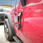 Mahindra Thar Roxx Door Hinge Step Combined Red & Black (V3)