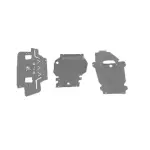Mahindra Thar Underbody Shield Gray 3 Set