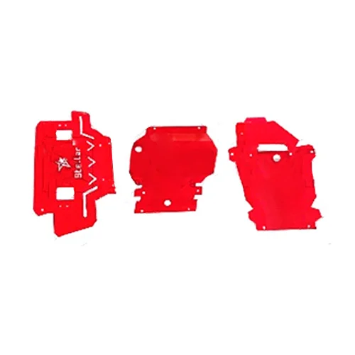 Mahindra Thar Underbody Shield Red 3 Set