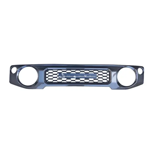 Maruti Suzuki Jimny ABS Grill With ‘Suzuki’ Cursive Logo (Matt Black, Gloss Black, Grey)