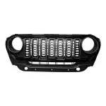 Thar Roxx Rubicon 2025 Looks Grill in Gloss Black with Metallic Gray Slots