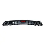 Volkswagen Polo (2012 - 2019) Carbon Black & Silver Rear Diffuser